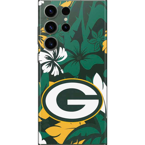 NFL Green Bay Packers Tropical Print Galaxy Skins