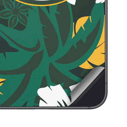 NFL Green Bay Packers Tropical Print Galaxy S25 Plus Skin