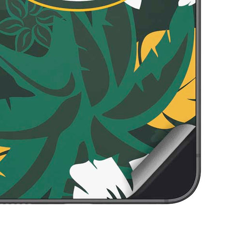 NFL Green Bay Packers Tropical Print Galaxy S24 Skin