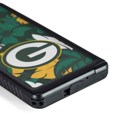 NFL Green Bay Packers Tropical Print Galaxy S24 Ultra Waterproof Case