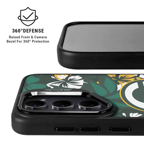 NFL Green Bay Packers Tropical Print Galaxy S26 Kickstand Case