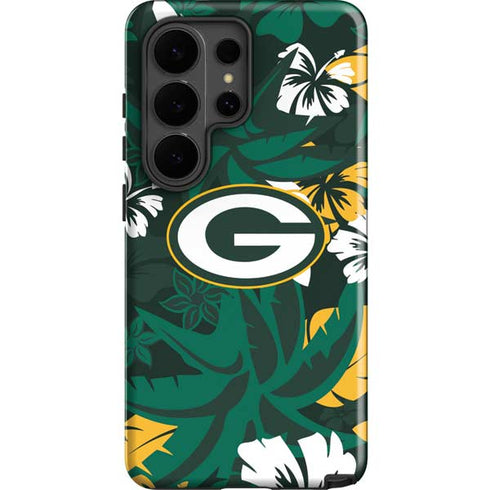 NFL Green Bay Packers Tropical Print Galaxy S26 Ultra Impact Case