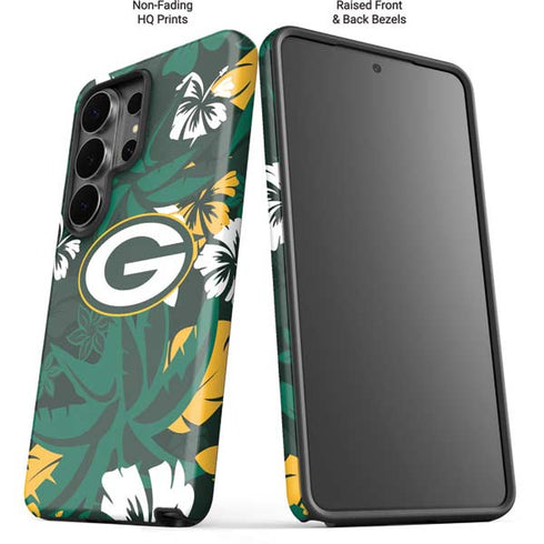 NFL Green Bay Packers Tropical Print Galaxy S26 Ultra Impact Case