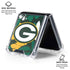 NFL Green Bay Packers Tropical Print Galaxy Z Flip6 Clear Case