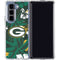 NFL Green Bay Packers Tropical Print Galaxy Z Fold5 5G Clear Case