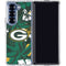 NFL Green Bay Packers Tropical Print Galaxy Z Fold6 Clear Case