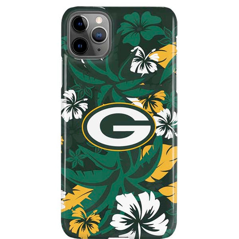 NFL Green Bay Packers Tropical Print iPhone Cases