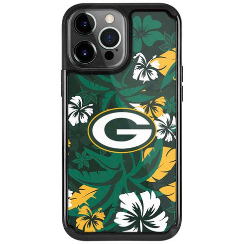 NFL Green Bay Packers Tropical Print iPhone Cases