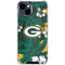 NFL Green Bay Packers Tropical Print iPhone 15 Clear Case