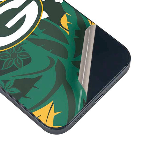 NFL Green Bay Packers Tropical Print iPhone 15 Skin