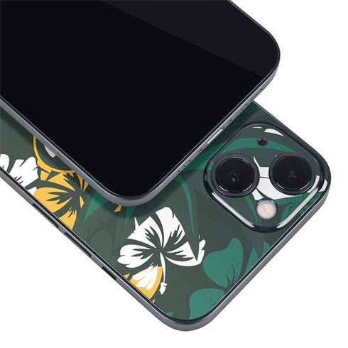 NFL Green Bay Packers Tropical Print iPhone 15 Skin