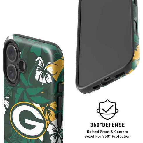 NFL Green Bay Packers Tropical Print iPhone 16 Magsafe Impact Case