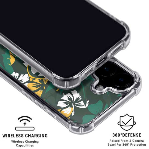 NFL Green Bay Packers Tropical Print iPhone 16 Plus Clear Case