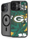 NFL Green Bay Packers Tropical Print iPhone 16 Plus Kickstand Case