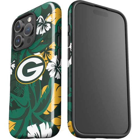 NFL Green Bay Packers Tropical Print iPhone 16 Pro Impact Case