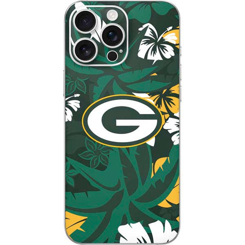 NFL Green Bay Packers Tropical Print iPhone 16 Pro Max Skin