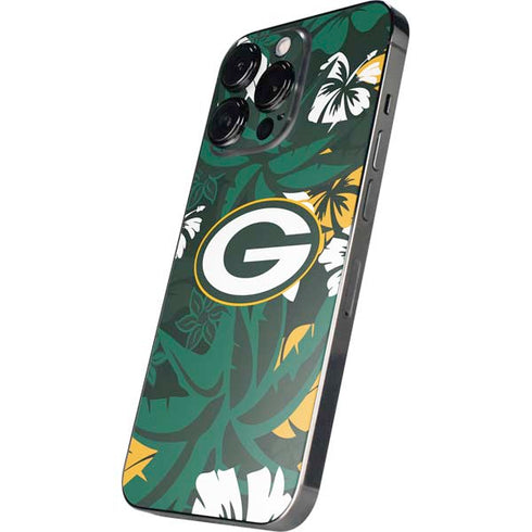 NFL Green Bay Packers Tropical Print iPhone 16 Pro Max Skin