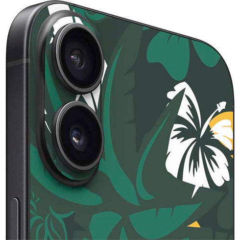 NFL Green Bay Packers Tropical Print iPhone 16 Skin