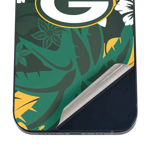 NFL Green Bay Packers Tropical Print iPhone 16 Skin