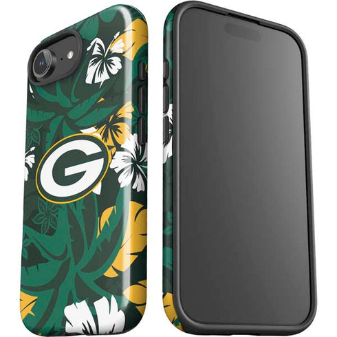 NFL Green Bay Packers Tropical Print iPhone 16e Impact Case