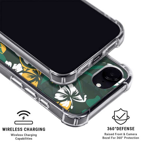 NFL Green Bay Packers Tropical Print iPhone 16e MagSafe Case