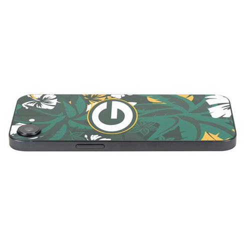 NFL Green Bay Packers Tropical Print iPhone 16e Skin