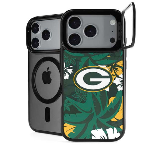 NFL Green Bay Packers Tropical Print iPhone 18 Pro Max Kickstand Case