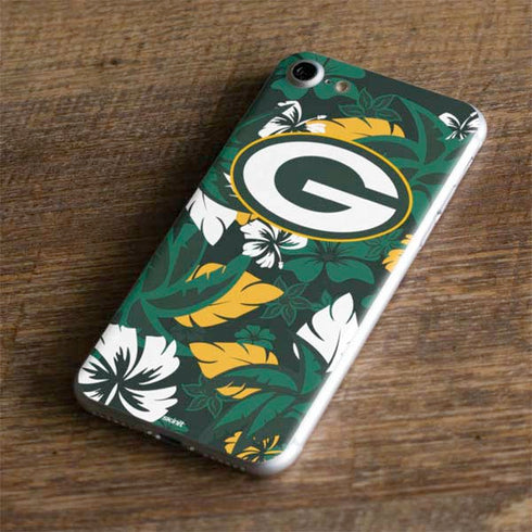 NFL Green Bay Packers Tropical Print iPhone 8 Skin