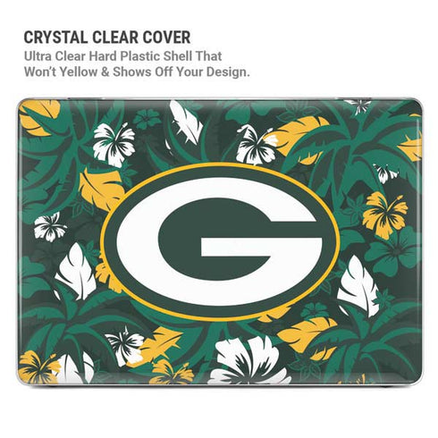NFL Green Bay Packers Tropical Print MacBook Pro 14in (2021-24) Case plus Skin