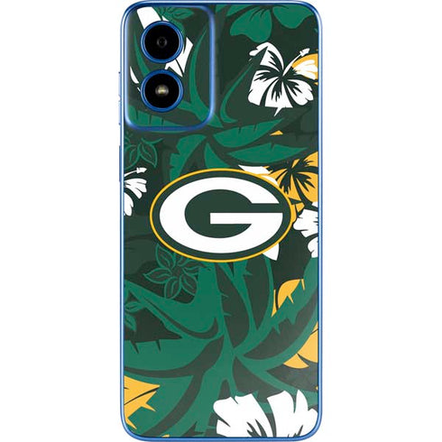 NFL Green Bay Packers Tropical Print Moto G Play 4G (2024) Skin