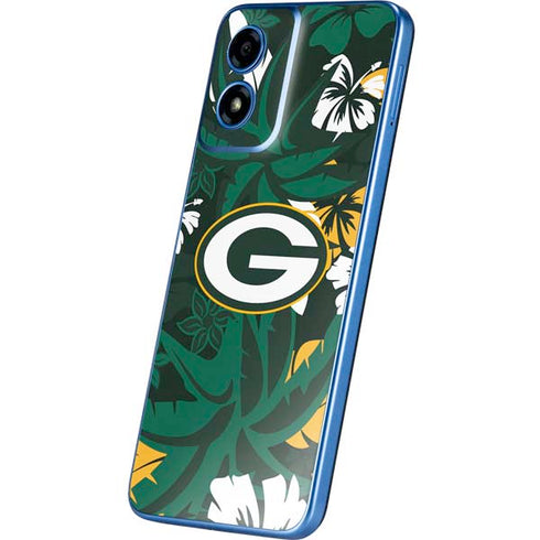 NFL Green Bay Packers Tropical Print Moto G Play 4G (2024) Skin