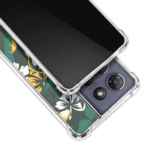 NFL Green Bay Packers Tropical Print Moto G Power 5G (2025) Clear Case