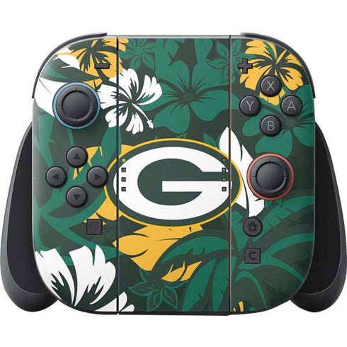 NFL Green Bay Packers Tropical Print Nintendo Skins