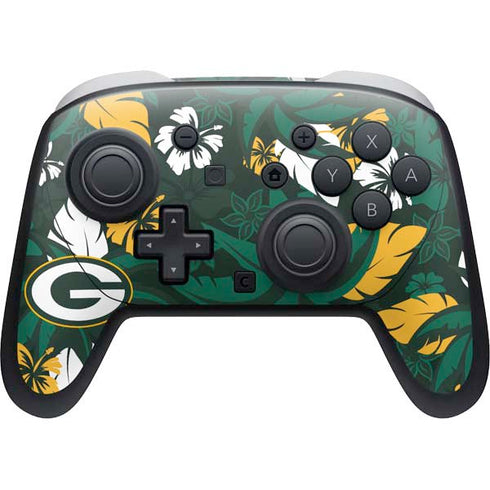 NFL Green Bay Packers Tropical Print Nintendo Skins