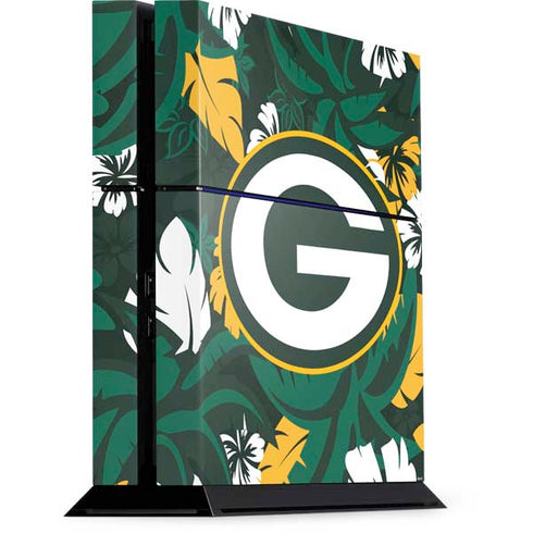 NFL Green Bay Packers Tropical Print PlayStation PS4 Skins