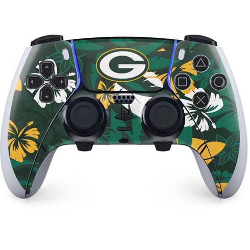 NFL Green Bay Packers Tropical Print PlayStation PS5 Skins