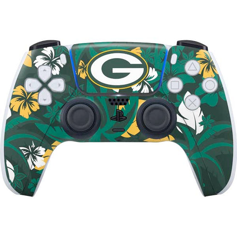 NFL Green Bay Packers Tropical Print PlayStation PS5 Skins