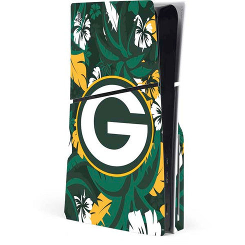 NFL Green Bay Packers Tropical Print PlayStation PS5 Skins