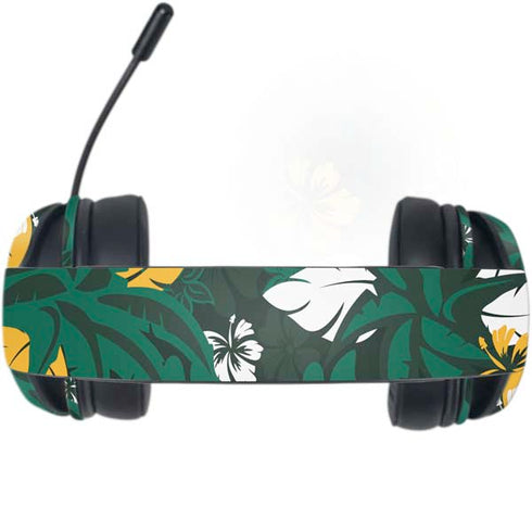 NFL Green Bay Packers Tropical Print Razer Kraken X Skin