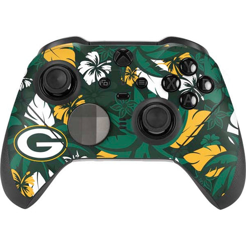 NFL Green Bay Packers Tropical Print Xbox Elite Wireless Controller Series 2 Skin