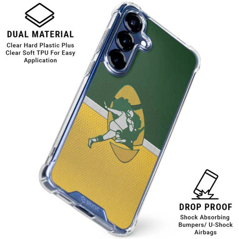 NFL Green Bay Packers Vintage Galaxy S25 Plus Clear Case