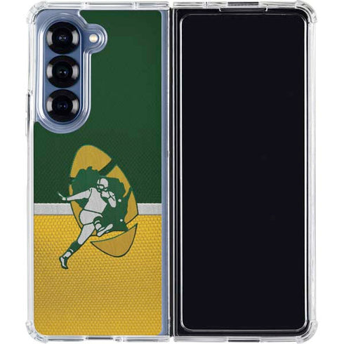 NFL Green Bay Packers Vintage Galaxy Z Fold6 Clear Case