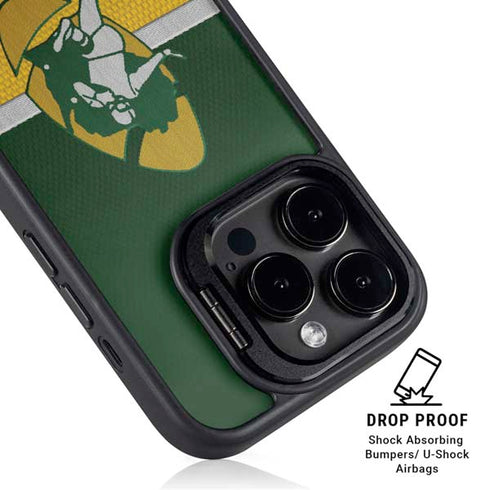 NFL Green Bay Packers Vintage iPhone 14 Pro Kickstand Case