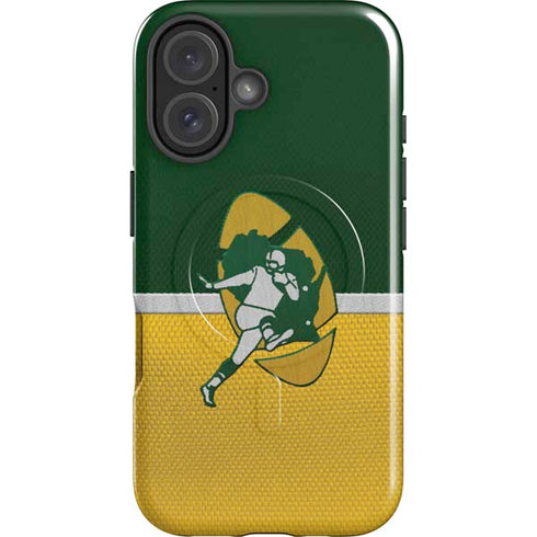 NFL Green Bay Packers Vintage iPhone 16 Magsafe Impact Case