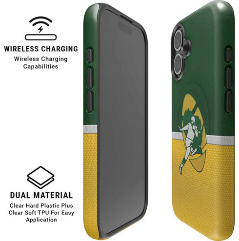 NFL Green Bay Packers Vintage iPhone 16 Magsafe Impact Case