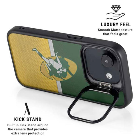NFL Green Bay Packers Vintage iPhone 16e Kickstand Case
