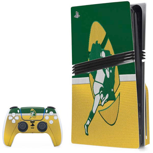 NFL Green Bay Packers Vintage PS5 Pro Disk Bundle Skin