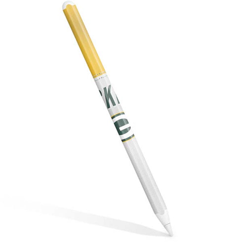 NFL Green Bay Packers White Striped Apple Pencil (2nd Gen 2019) Skin