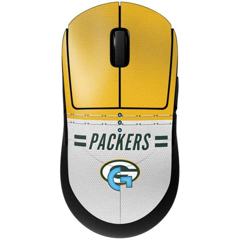 NFL Green Bay Packers White Striped G Pro Wireless Gaming Mouse Skin