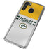NFL Green Bay Packers White Striped Galaxy A21 Clear Case